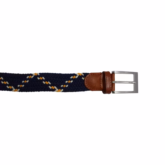 High Quality Pin Buckle Stretch Belts Woven Elastic Belts for Men (35-22001)
