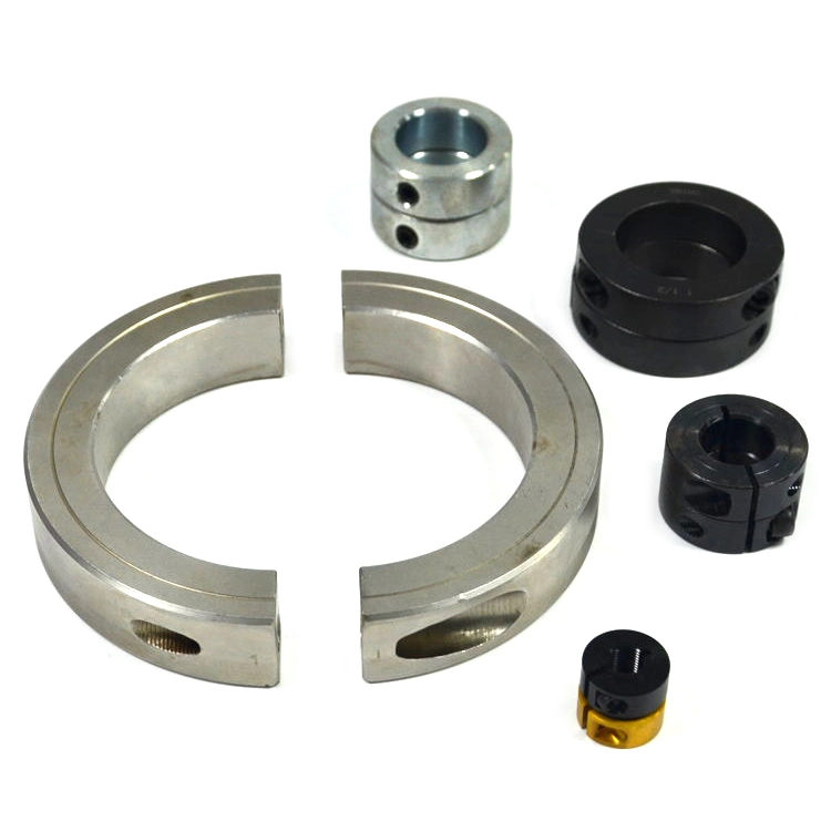 1/4′ ′ 3/8′ ′ 1/2′ ′ 3/4′ ′ 1′ ′ Two Piece Double Split Shaft Collar Clamp