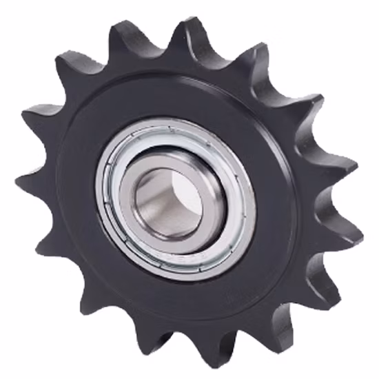 Roda dentada de corrente de rolo de acionamento do transportador Transmissão industrial Métrica de aço inoxidável com trava cônica Roda de engrenagem intermediária (padrão DIN / ANSI / JIS ou feito conforme desenho)